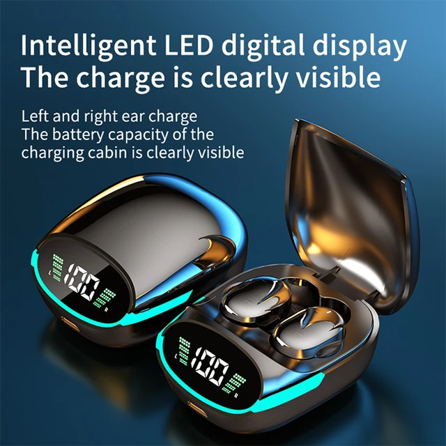 TG06 Wireless 9D Sports Waterproof LED Display Earbuds