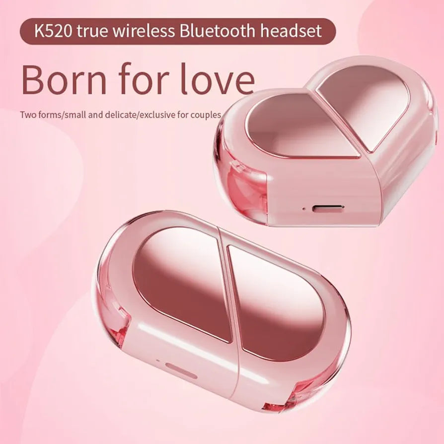 Heart Shape Wireless Earbuds