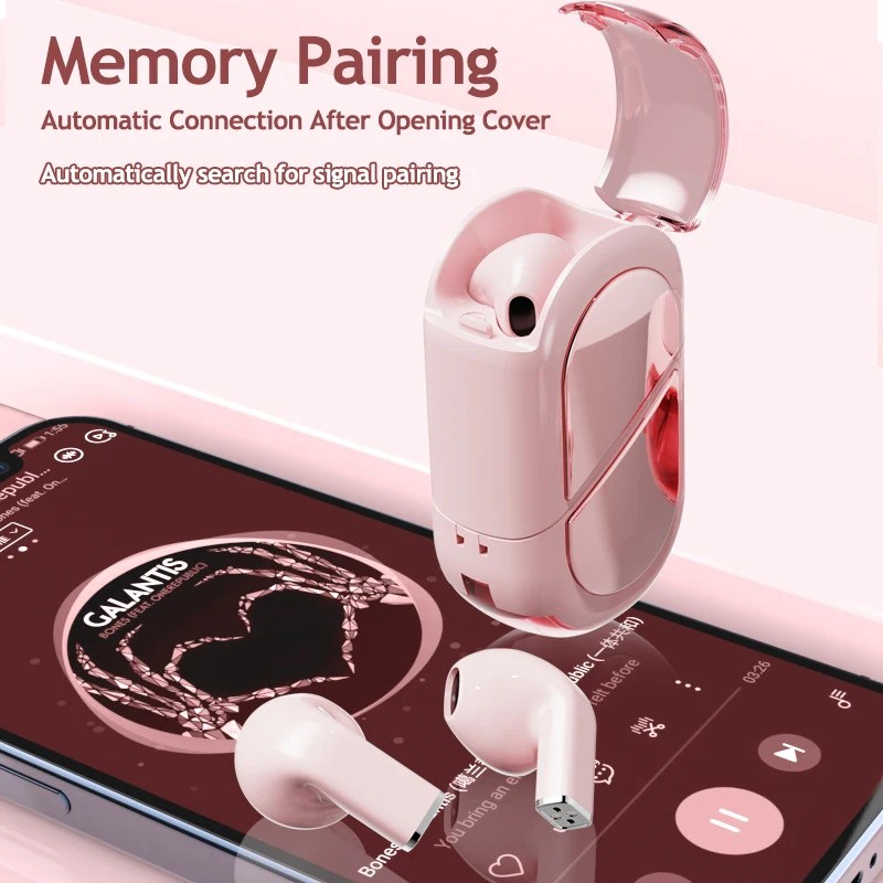 Heart Shape Wireless Earbuds